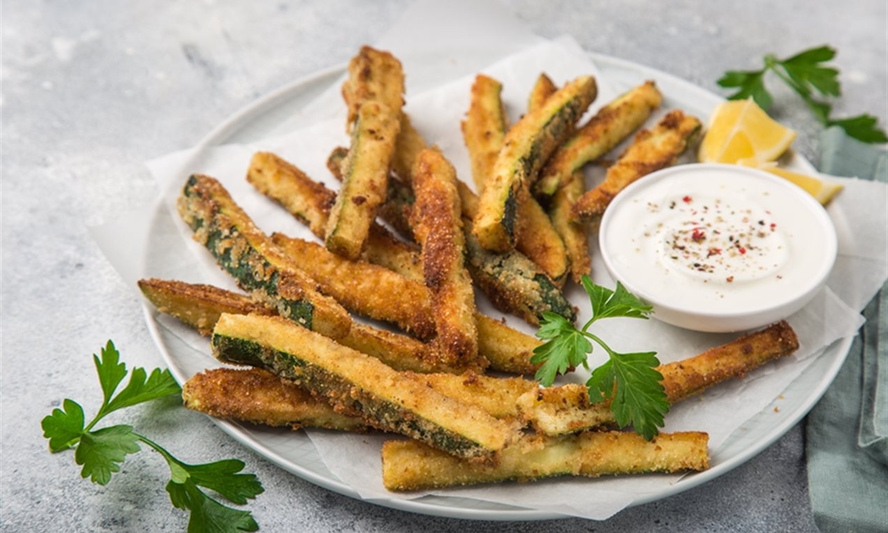Fried Zucchini Straws Recipe Dr. Oetker