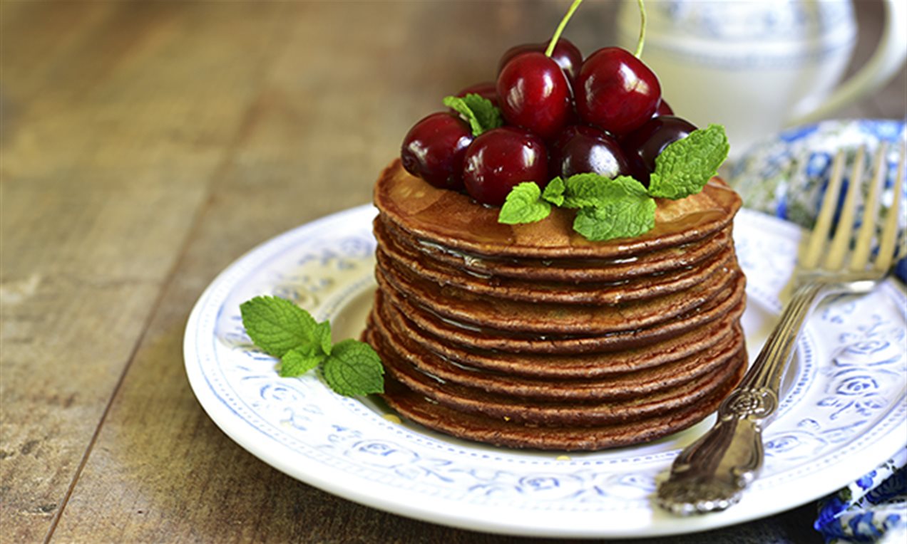 Cherry Chocolate Pancakes Recipe | Dr. Oetker