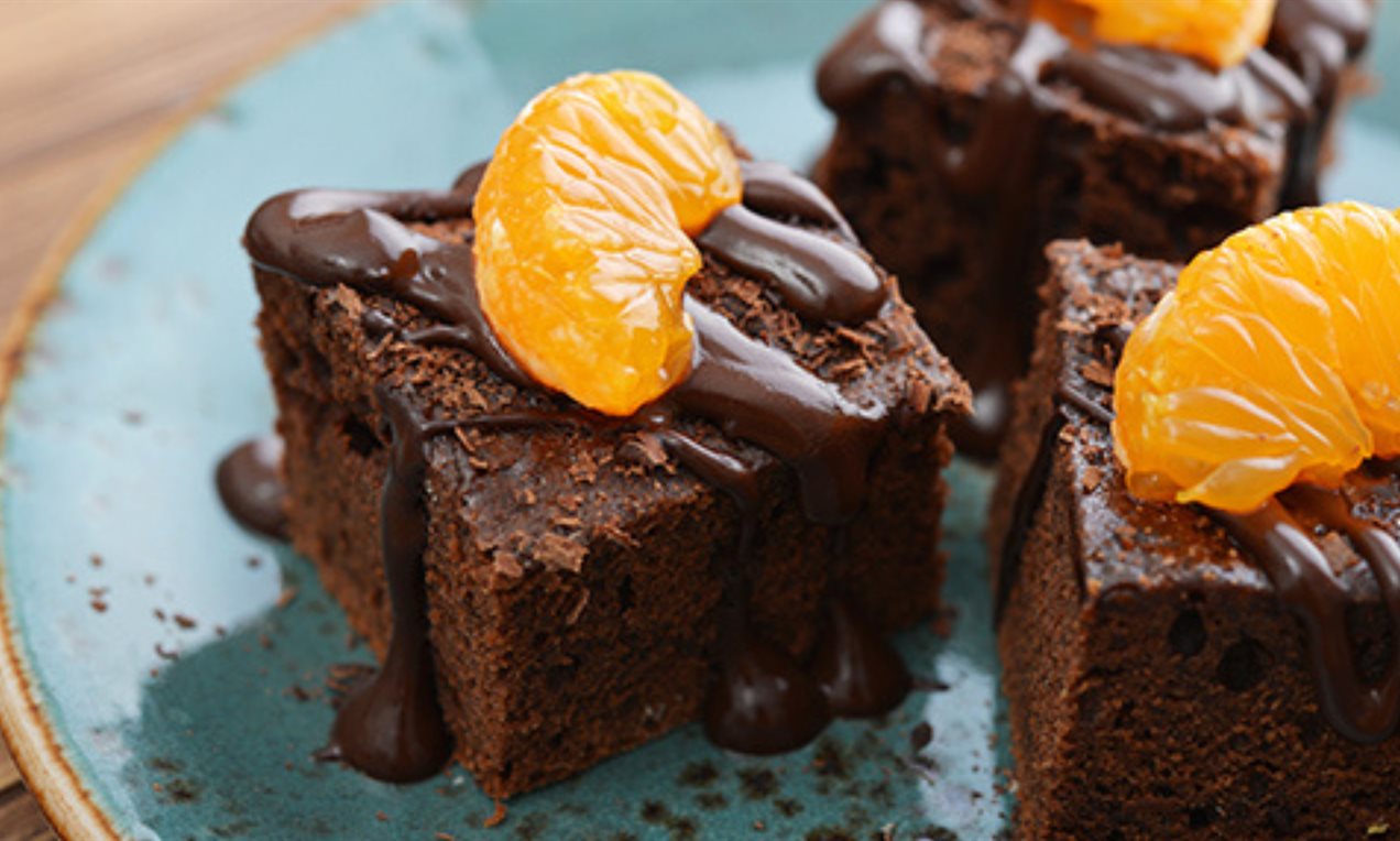 Orange Brownies Recipe | Dr. Oetker