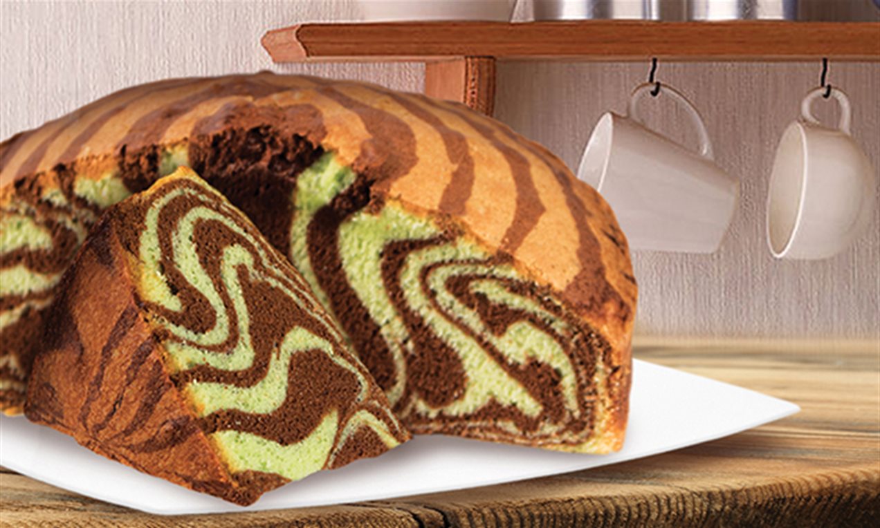 Zebra Pandan Cake Recipe | Dr. Oetker