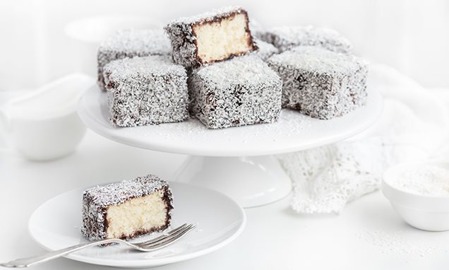 Lamington - how to make Australian Lamington Cake - Palate's Desire